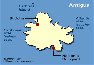 Antigua and Barbuda Map