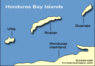 Honduras Bay Islands Map