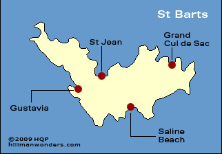 St Barts Map
