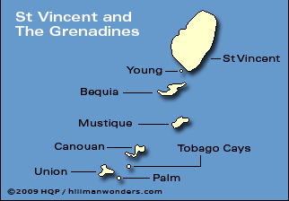 St Vincent & The Grenadines Map