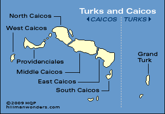 Turks and Caicos Map