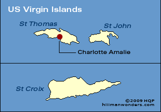 US Virgin Islands Map