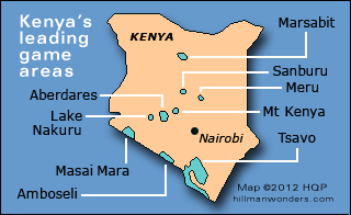 Best Kenya safaris Map