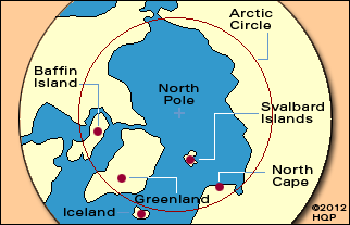Arctic Cruise Map