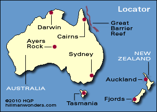 Australia/New Zealand Cruise Map