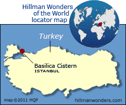 Basilica Cistern Map