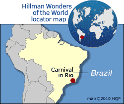 Carnival in Rio Map