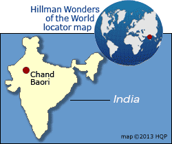 Chand Baori Map