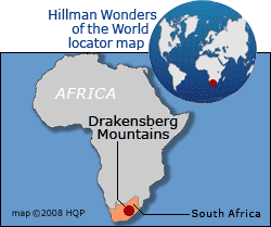 Drakensberg Mountains Map