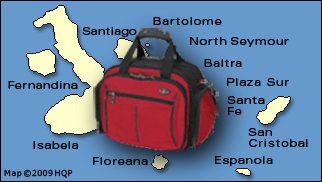 galapagos Suitcase Map