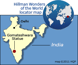 Gomateshwara Statue Map