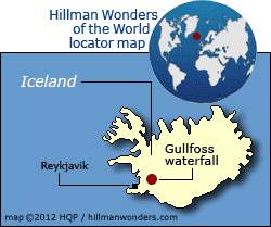 Gullfoss Waterfall Map