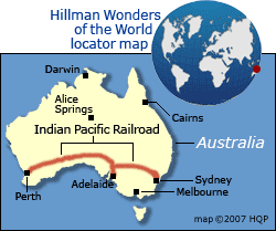 Indian Pacific Railroad Map