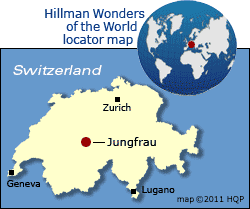 Jungfrau Cog Railway Map