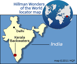 Kerala Backwaters Map