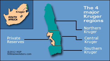 Kruger Regions Map