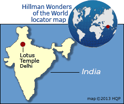 Lotus Temple Map