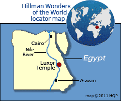 Luxor Temple Map