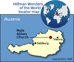 Melk Abbey and its Church Map