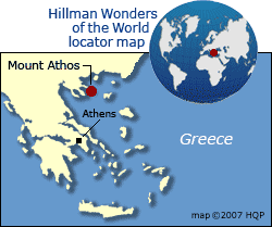 Mount Athos Map