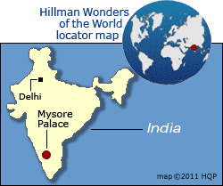 Mysore Palace Map