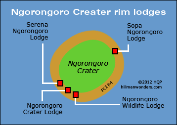 Ngorongoro Lodge Map