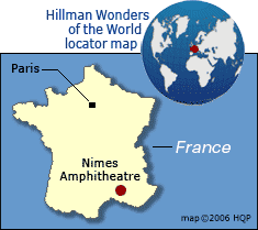 Nimes Amphitheatre Map