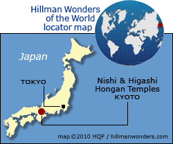 Nishi & Higashi Hongan Temples Map