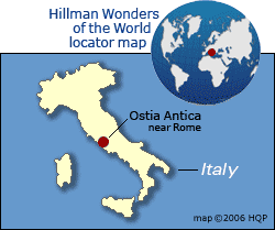 Ostia Antica Map