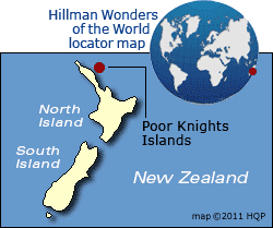 Poor Knights Islands Map