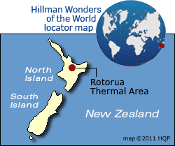 Rotorua Thermal Area Map