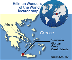 Samaria Gorge Map