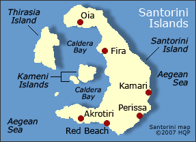 Santorini Map