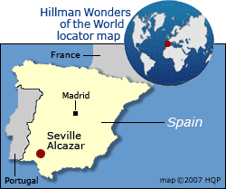 Seville Alcazar Map