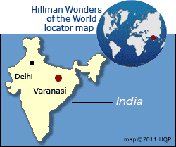 Varanasi Ghats Map