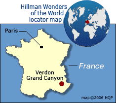 Verdon Canyon Map