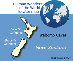 Waitomo Caves Map